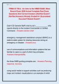 FEMA IS 700&period;b - An Intro to the NIMS EXAM &vert; Most  Recent Exam 2026 Actual Complete Real Exam  Questions And Correct Answers &vert;&vert;Verified Exam&excl;&excl;&excl;  &lpar;Verified Answers&rpar; Already Graded A&plus; &vert;Guaranteed  Success&excl;&excl; Newest Exam&excl;&excl;&excl;