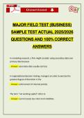 PACKAGE DEAL&colon;&colon;&colon; MAJOR FIELD TESTS&comma; POLITICAL SCIENCE EXAMS ACTUAL 2026 UPDATE