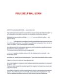 POLI 2051 FINAL EXAM