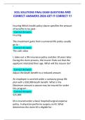 XCEL SOLUTIONS FINAL EXAM QUESTIONS AND CORRECT ANSWERS 2026 GET IT CORRECT &excl;&excl;&excl;