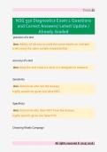 NSG 550 Diagnostics Exam 1 Questions  and Correct Answers&sol; Latest Update &sol;  Already Graded