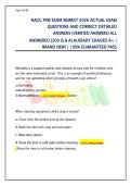 NACC PSW Exam 2026 &vert; Actual Questions & Verified Answers &vert; Graded A&plus;
