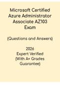 Microsoft Certified Azure Administrator Associate AZ-103 Exam Study Guide PDF