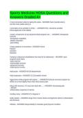 Sports Medicine HOSA Questions and Answers Graded A&plus;