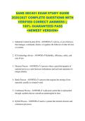SANS SEC401 EXAM STUDY GUIDE  2026&sol;2027 COMPLETE QUESTIONS WITH  VERIFIED CORRECT ANSWERS &vert;&vert;  100&percnt; GUARANTEED PASS  <NEWEST VERSION> 