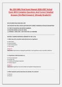 Bio 103 GMU Final Exam Newest 2026-2027 Actual Exam 