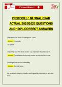 PROTOOLS 110 FINAL EXAM ACTUAL 2026 QUESTIONS AND 100&percnt; CORRECT ANSWERS