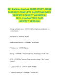 BPI Building Analyst EXAM STUDY GUIDE  2026&sol;2027 COMPLETE QUESTIONS WITH  VERIFIED CORRECT ANSWERS &vert;&vert;  100&percnt; GUARANTEED PASS  <NEWEST VERSION> 