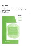 Test Bank For Devore's Probability And Statistics For Engineering AndThe Science 9th Edition&comma; By Jay Devore &comma; Newest Edition 2026