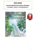 Test Bank - Financial and Managerial Accounting 20th Edition - Williams&comma; All 26 Chapters with Appendix B & C&comma; Covered