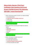 Alberta Boiler Operator &lpar;Third Class&rpar;  Certification Exam Questions And Correct  Answers &lpar;Verified Answers&rpar; Plus Rationales  2026 Q&A &vert; Instant Download Pdf