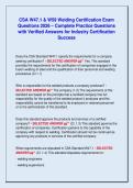 CSA W47&period;1 & W59 Welding Certification Exam  Questions 2026 &ndash; Complete Practice Questions  with Verified Answers for Industry Certification  Success
