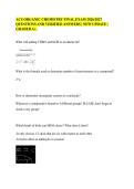 ACS ORGANIC CHEMISTRY FINAL EXAM 2026&sol;2027 QUESTIONS AND VERIFIED ANSWERS &vert; NEW UPDATE &vert; GRADED A&plus;&period;