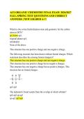 ACS ORGANIC CHEMISTRY FINAL EXAM 2026&sol;2027 FALL-SPRING TEST QUESTIONS AND CORRECT ANSWERS &vert; NEW GRADED A&plus;&excl;&excl;