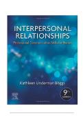 Test Bank for Interpersonal Relationships 9th Edition by Elizabeth C&period; Arnold & Kathleen Underman Boggs Chapter 1-26 &vert; Complete Guide A&plus;