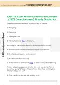 CPDT-KA Exam Review Questions and Answers  &lpar;100&percnt; Correct Answers&rpar; Already Graded A&plus;