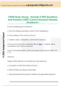 CPSM Study Group - Domain 2 TEST Questions  and Answers &lpar;100&percnt; Correct Answers&rpar; Already  Graded A&plus;CPSM Study Group - Domain 2 TEST Questions  and Answers &lpar;100&percnt; Correct Answers&rpar; Already  Graded A&plus;