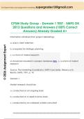 CPSM Study Group - Domain 1 TEST - SMPS OK  2013 Questions and Answers &lpar;100&percnt; Correct  Answers&rpar; Already Graded A&plus;