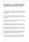 CNP STUDY GUIDE &vert; 2026 UPDATE &vert; QUESTIONS AND ANSWERS &vert; WITH COMPLETE SOLUTION