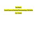 Test Bank for Karch's Focus on Nursing Pharmacology 9th Edition by Rebecca Tucker
