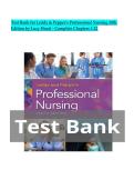 Complete Test Bank for Leddy & Pepper&rsquo;s Professional Nursing 10th Edition by Lucy Hood &ndash; Complete Chapters 1-22 with Answers&vert; Newest Edition  2026&sol;27 A&plus;