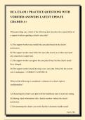 HCA Exam 1 Practice Questions with Verified Answers &ndash; Latest Update&comma; Graded A&plus;