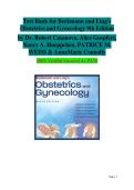 Latest Update 2026 &vert; Graded A&plus; Exam Prep &mdash; Beckmann and Ling&rsquo;s Obstetrics and Gynecology 9th Edition Test Bank &mdash; Robert Casanova&comma; Alice Goepfert&comma; Nancy A&period; Hueppchen&comma; Patrice M&period; Weiss & AnnaMarie Connolly &lpar;Authors&rpar;