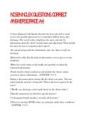 NCSBN NCLEX QUESTIONS CORRECT ANSWERS&lpar;GRADE A&plus;&rpar;