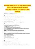 ARM 400 &ndash; EXAM STUDY GUIDE 2026&sol;2027 COMPLETE QUESTIONS WITH VERIFIED CORRECT ANSWERS &vert;&vert; 100&percnt; GUARANTEED PASS <NEWEST VERSION>