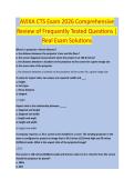 AVIXA CTS Exam 2026 Comprehensive Review &ndash; EXAM STUDY GUIDE 2026&sol;2027 COMPLETE QUESTIONS WITH VERIFIED CORRECT ANSWERS &vert;&vert; 100&percnt; GUARANTEED PASS <NEWEST VERSION>