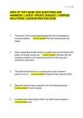 APEA 3P TEST BANK 2025 QUESTIONS AND ANSWERS &vert; LATEST UPDATE 2026&sol;2027 &vert; VERIFIED SOLUTIONS &vert; GUARANTEED SUCCESS&period;