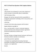 MGT 313 Final Exam Questions With Complete Solutions