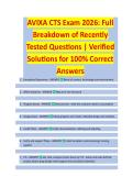 AVIXA CTS Exam 2026 Version 1 &ndash; EXAM STUDY GUIDE 2026&sol;2027 COMPLETE QUESTIONS WITH VERIFIED CORRECT ANSWERS &vert;&vert; 100&percnt; GUARANTEED PASS <NEWEST VERSION>