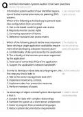 CISA Exam &sol; Certified Information Systems Auditor &sol; Practice Questions &sol; New Version 2025 &sol; Score 100&percnt;