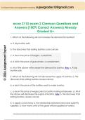 econ 2110 exam 2 Clemson Questions and  Answers &lpar;100&percnt; Correct Answers&rpar; Already  Graded A&plus; 