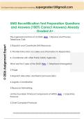 EMD Recertification Test Preparation Questions  and Answers &lpar;100&percnt; Correct Answers&rpar; Already  Graded A&plus;