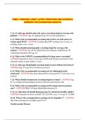 FAMILY MEDICINE COMAT NEW EXAM QUESTIONS AND CORRECT ANSWERS FOR TOP PERFORMANCE