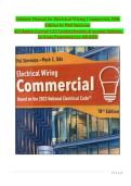 Electrical Wiring Commercial 18th Edition Solution Manual &ndash; Simmons&comma; Mullin & Ode &vert; 2026 Exam Prep A&plus;