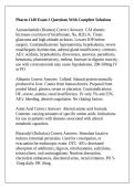 Pharm 1140 Exam 2 Questions With Complete Solutions