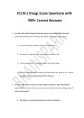 FCCN 2 Drugs Exam Questions with  100&percnt; Correct Answers