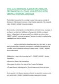 WGU D102 FINANCIAL ACCOUNTING FINAL OA REVIEW MODULE 4 EXAM 50 QUESTIONS WITH VERIFIED ANSWERS 2025&sol;2026&comma;100&percnt;CORRECT