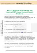 EVOLVE MED SURG HESI Questions and  Answers &lpar;100&percnt; Correct Answers&rpar; Already  Graded A&plus;