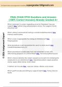 FINAL EXAM STT33 Questions and Answers  &lpar;100&percnt; Correct Answers&rpar; Already Graded A&plus;