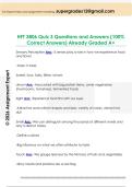 HFT 3806 Quiz 3 Questions and Answers &lpar;100&percnt;  Correct Answers&rpar; Already Graded A&plus;