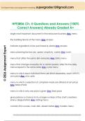 HFT3806 Ch&period; 5 Questions and Answers &lpar;100&percnt;  Correct Answers&rpar; Already Graded A&plus; 