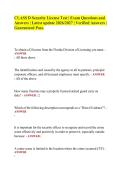 CLASS D Security License Test &vert; Exam Questions and Answers &vert; Latest update 2026&sol;2027 &vert; Verified Answers &vert; Guaranteed Pass&period;