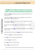 HFT3806 Exam 3806 Questions and Answers  &lpar;100&percnt; Correct Answers&rpar; Already Graded A&plus; 