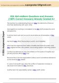 HSA 464 midterm Questions and Answers  &lpar;100&percnt; Correct Answers&rpar; Already Graded A&plus;