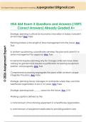 HSA 464 Exam 3 Questions and Answers &lpar;100&percnt;  Correct Answers&rpar; Already Graded A&plus; 