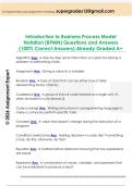 Introduction to Business Process Model  Notation &lpar;BPMN&rpar; Questions and Answers  &lpar;100&percnt; Correct Answers&rpar; Already Graded A&plus;